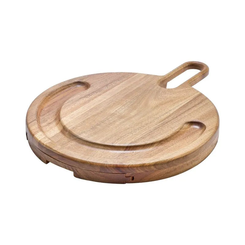 Conjunto para Queijos Bold Tabua Madeira Petisqueira Frios e Churrasco 14 Peças